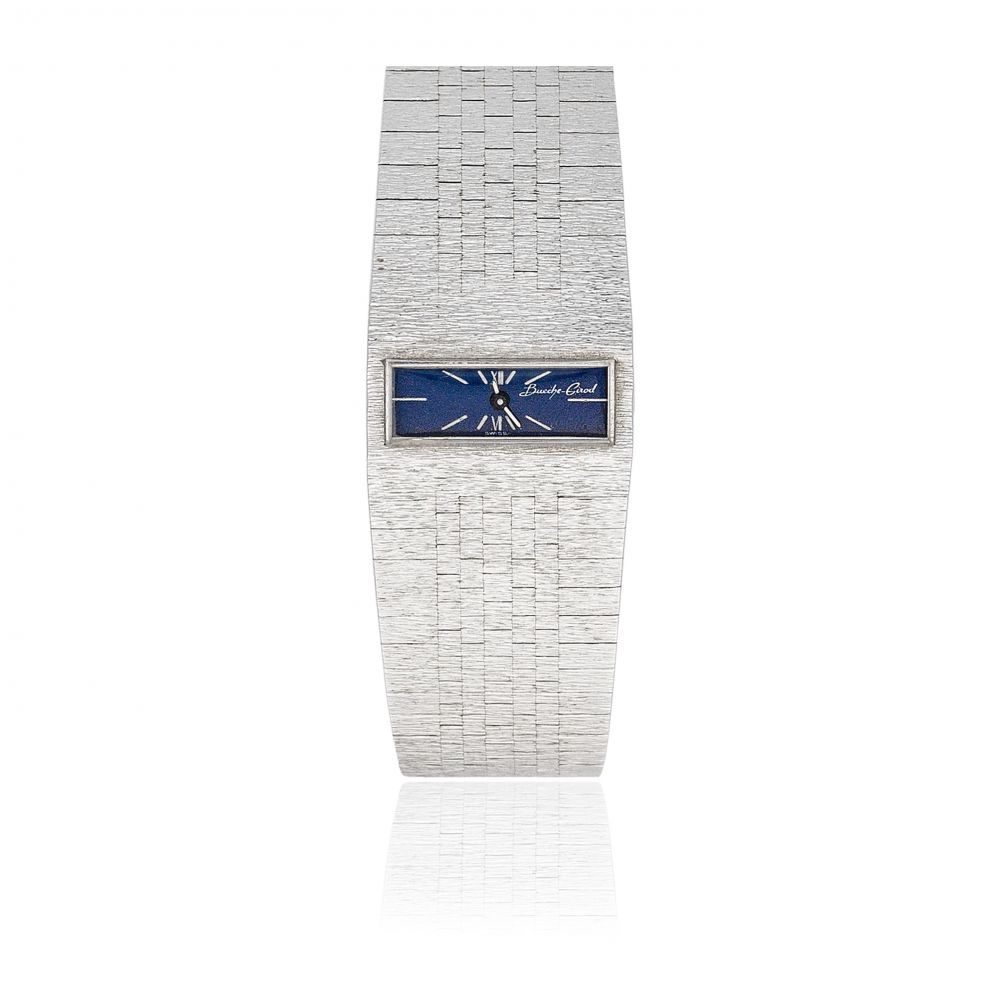 Bueche Girod. A lady's 9K gold manual wind bracelet watch