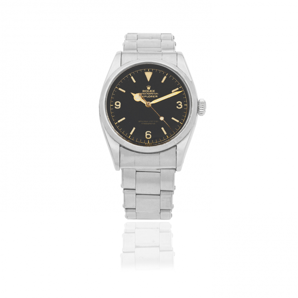 Rolex. A stainless steel automatic bracelet watch