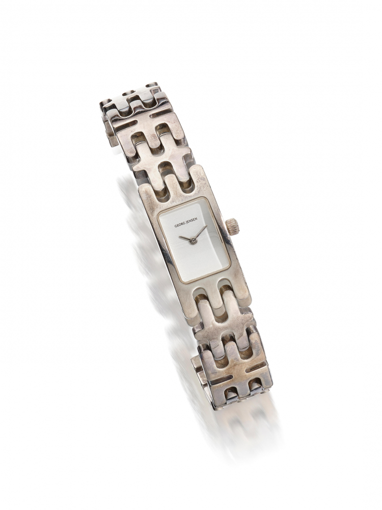 GEORG JENSEN: STERLING SILVER BRACELET WATCH