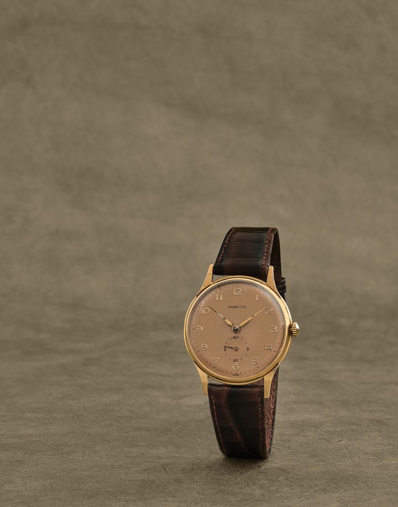 Ernest Borel pour Tiffany & Co. Montre bracelet en or jaune 18K (750) mouvement mecanique