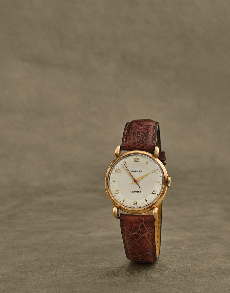 Juvenia pour Tiffany & Co. Montre bracelet en or jaune 18K (750) avec anses goutte d'eau mouvement automatique 'bumper