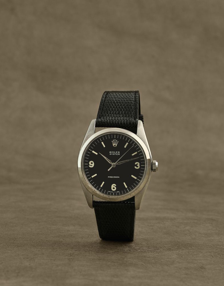 Rolex. Montre bracelet en acier mouvement mécanique