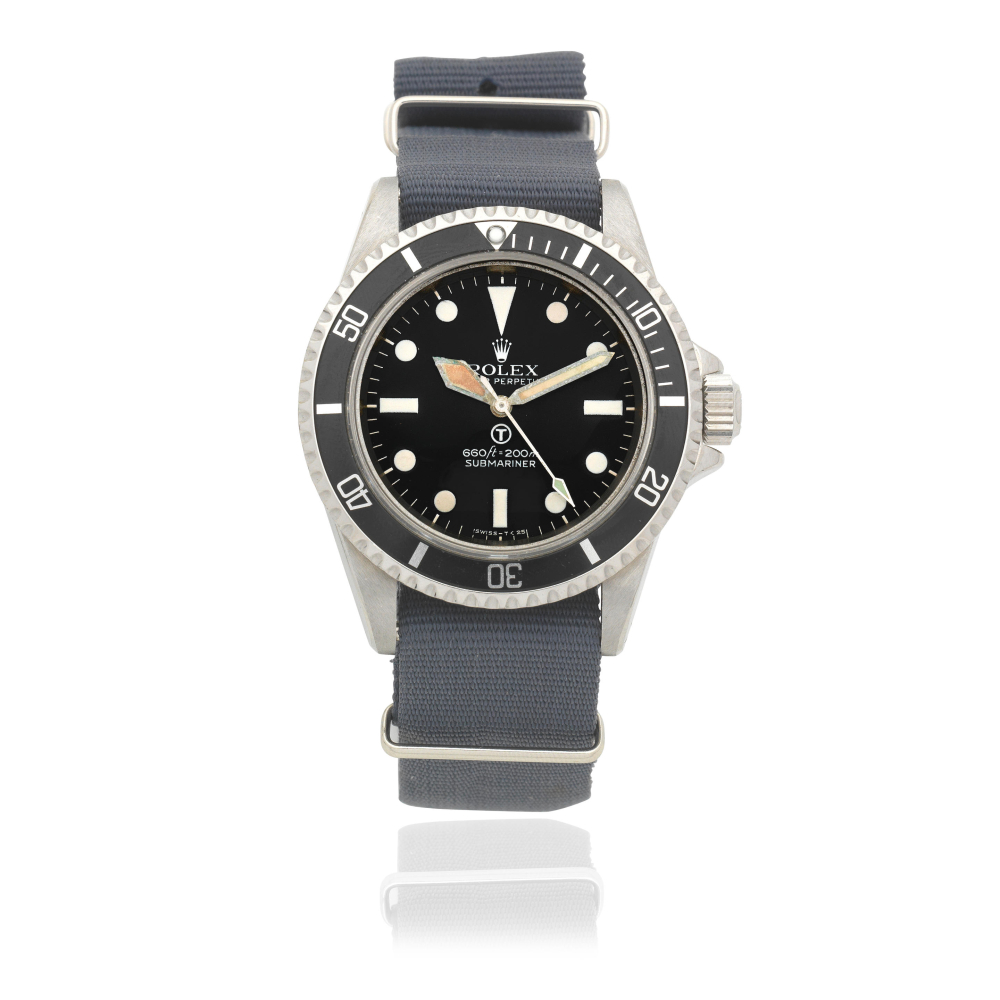 Rolex. A military issue stainless steel automatic wristwatch