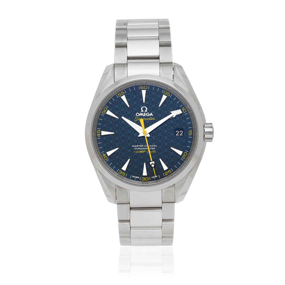 Omega. A Limited Edition stainless steel automatic calendar bracelet watch with co-axial escapement