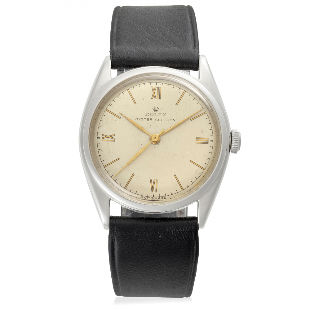 ROLEX. A STAINLESS STEEL MANUAL WIND WRISTWATCH