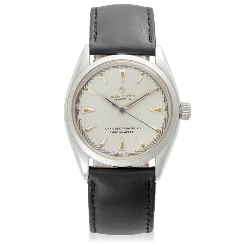 ROLEX. A STAINLESS STEEL AUTOMATIC WRISTWATCH