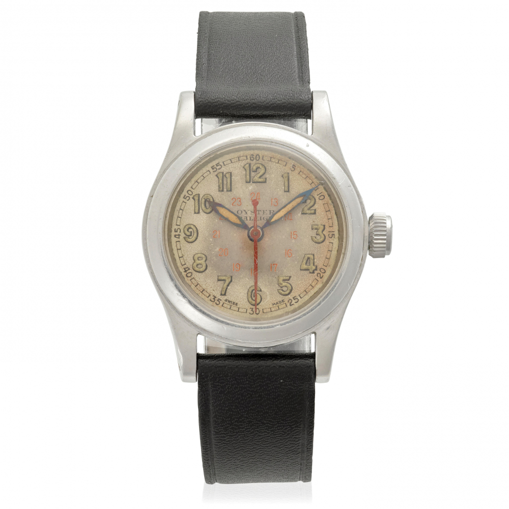 ROLEX. A STAINLESS-STEEL MANUAL WIND WRISTWATCH