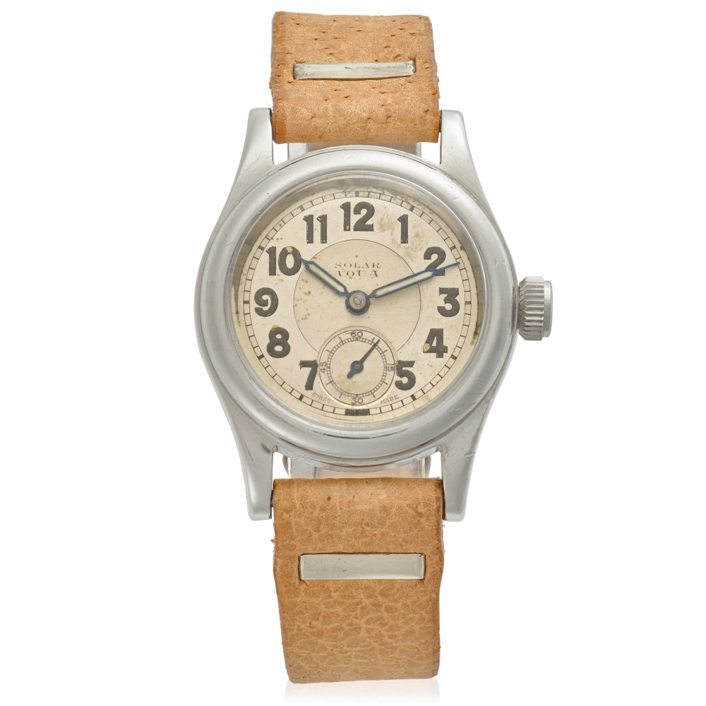 ROLEX. A STAINLESS-STEEL MANUAL WIND WRISTWATCH