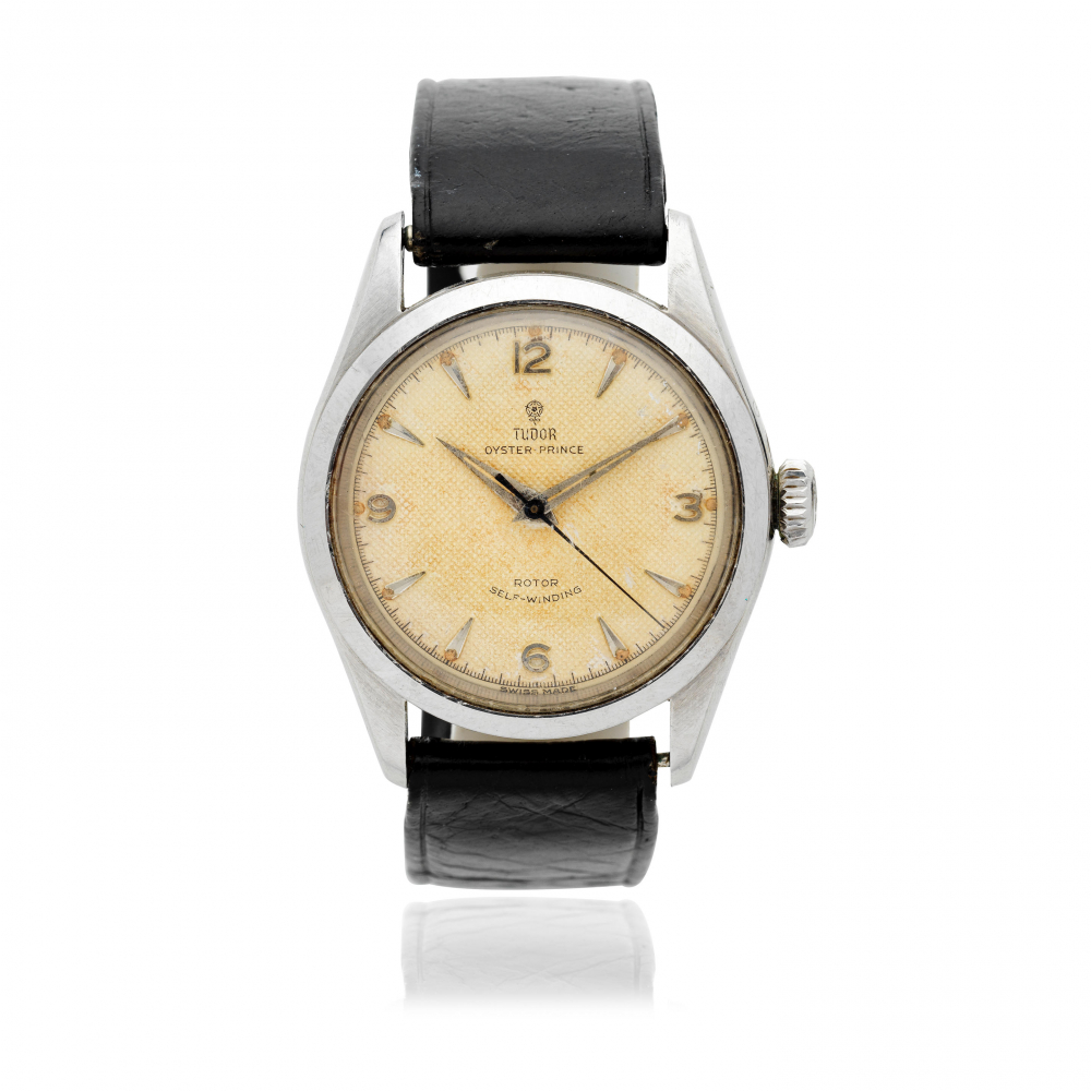 Tudor. A stainless steel automatic wristwatch