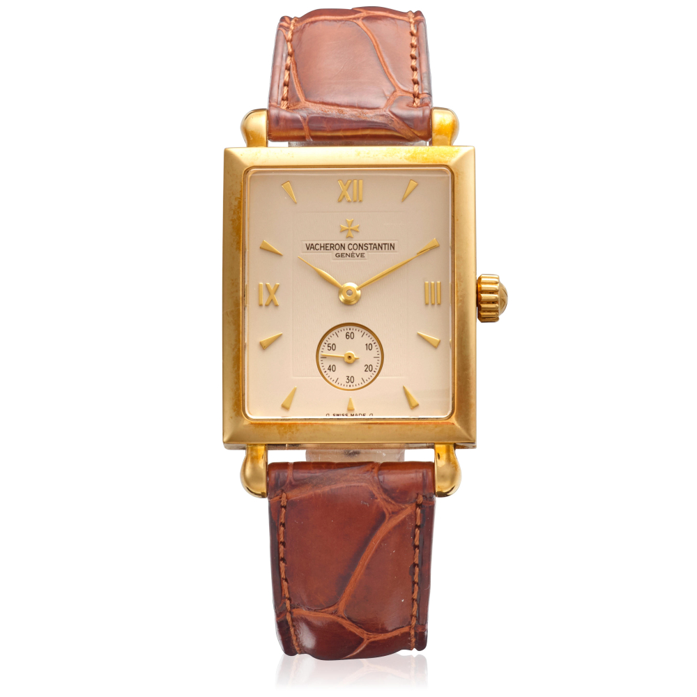 VACHERON & CONSTANTIN. AN 18K GOLD MANUAL WIND WRISTWATCH