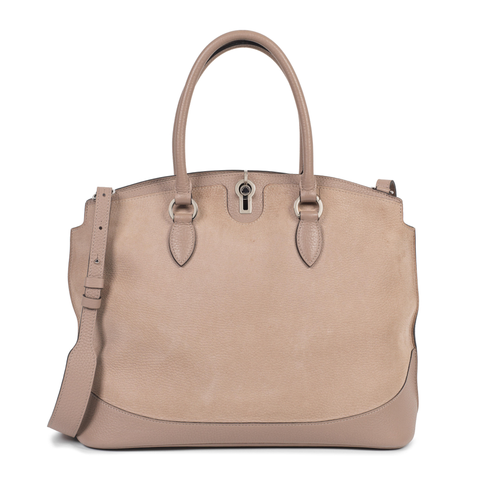 Moynat: a Beige Suede Josephine Bag