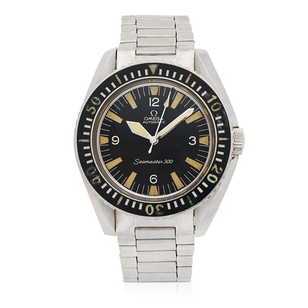 Omega. A stainless steel automatic bracelet watch