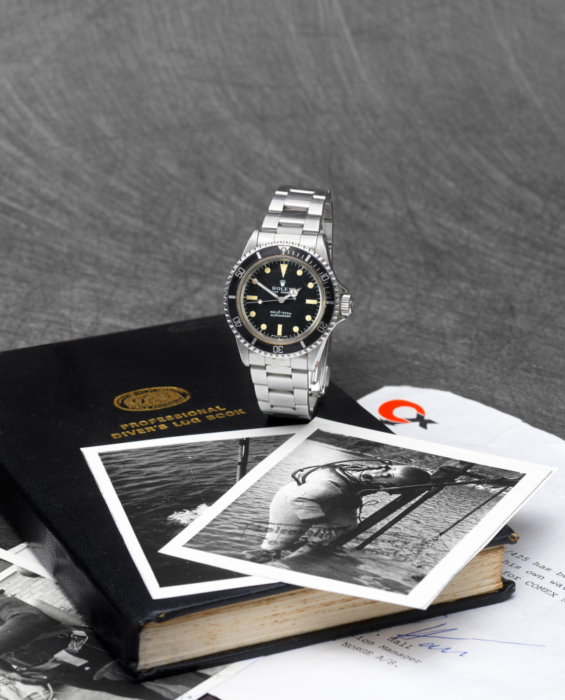 Rolex. A fine and rare stainless steel automatic bracelet watch made for Comex offered on behalf of the family of the original owner