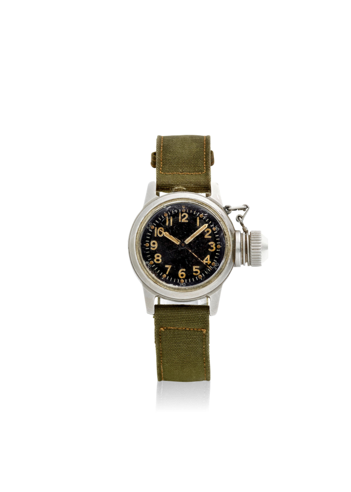 [NO RESERVE] ELGIN. A STAINLESS STEEL MANUALWIND WRISTWATCH