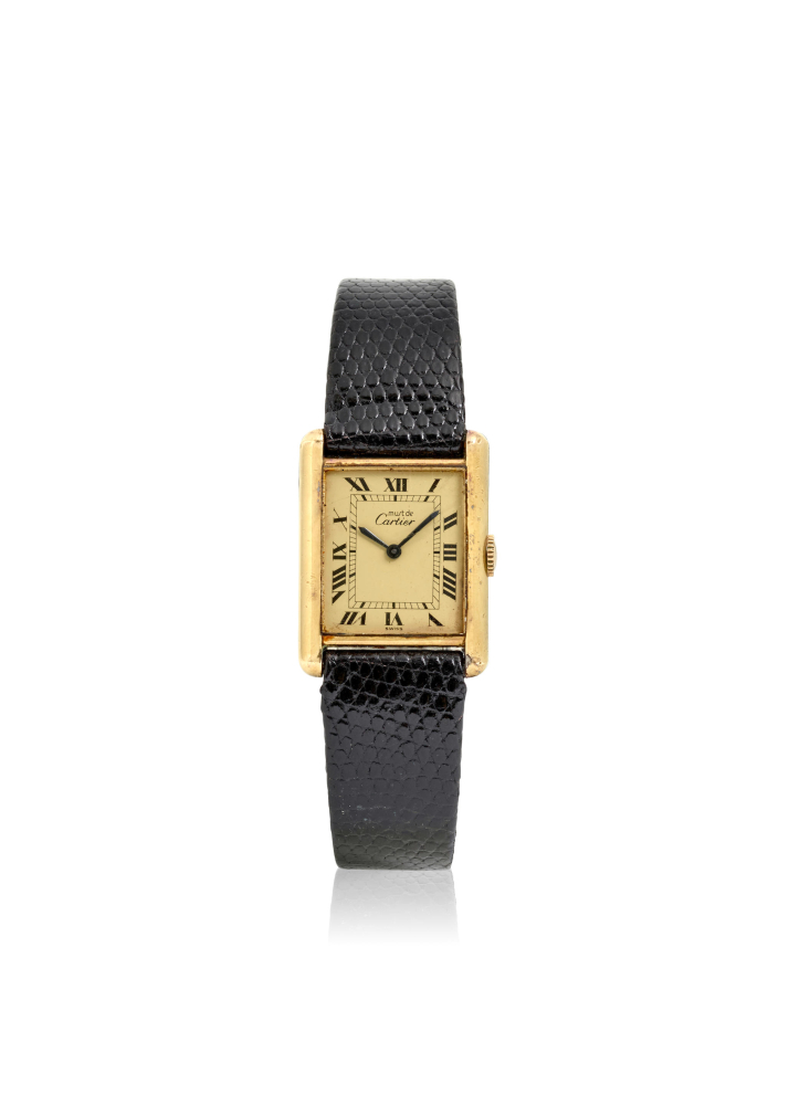 [NO RESERVE] MUST DE CARTIER, PARIS. A GOLD-PLATED MANUAL WIND WRISTWATCH
