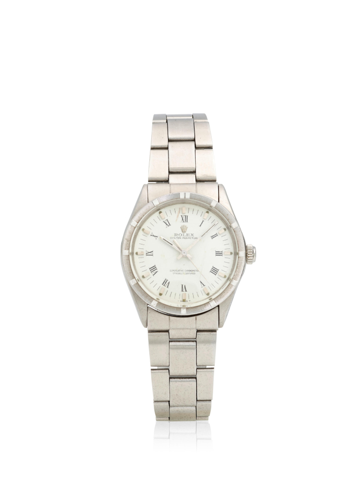 [NO RESERVE] ROLEX. A STAINLESS STEEL AUTOMATIC BRACELET WATCH