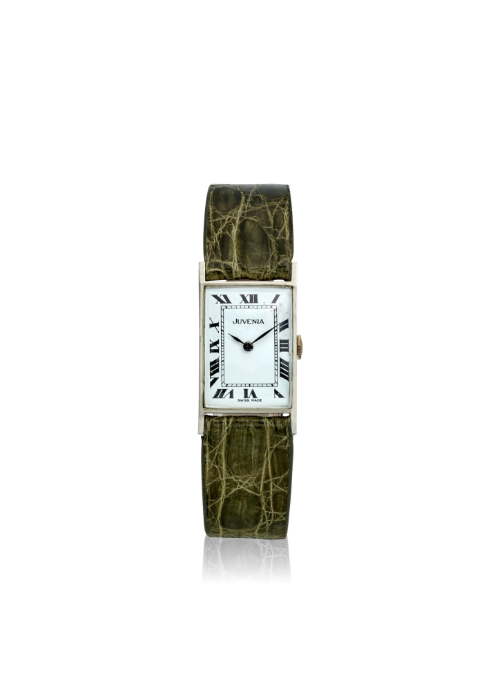 [NO RESERVE] JUVENIA. A STAINLESS STEEL MANUAL WIND WRISTWATCH