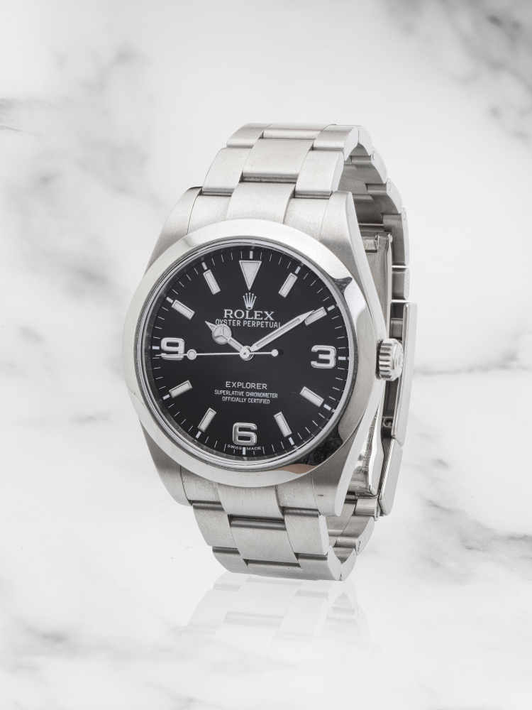 Rolex. A stainless steel automatic bracelet watch