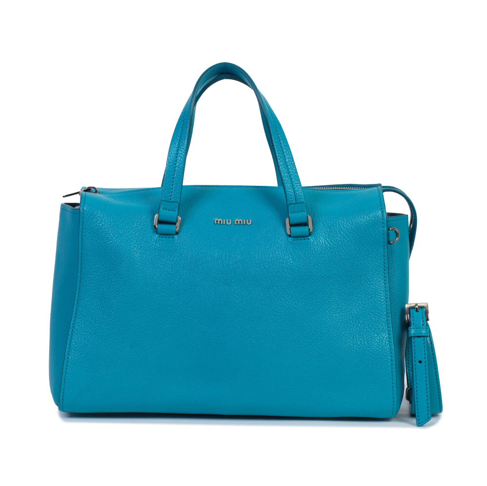 Miu Miu: a Turquoise Blue Handbag