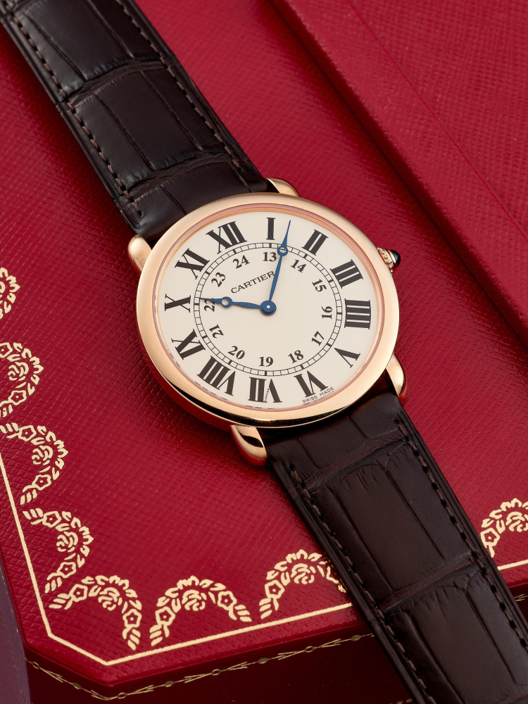 CARTIER | RONDE SOLO DE CARTIER, REF.2889, A NEW OLD STOCK PINK GOLD WRISTWATCH, CIRCA 2015
