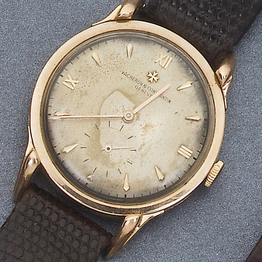 Vacheron & Constantin. A gents 18ct rose gold wristwatch with interesting lugs