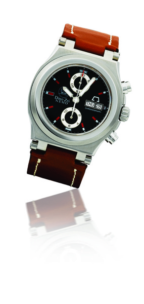 Dino Zei. A fine stainless steel automatic limited edition chronograph wristwatch