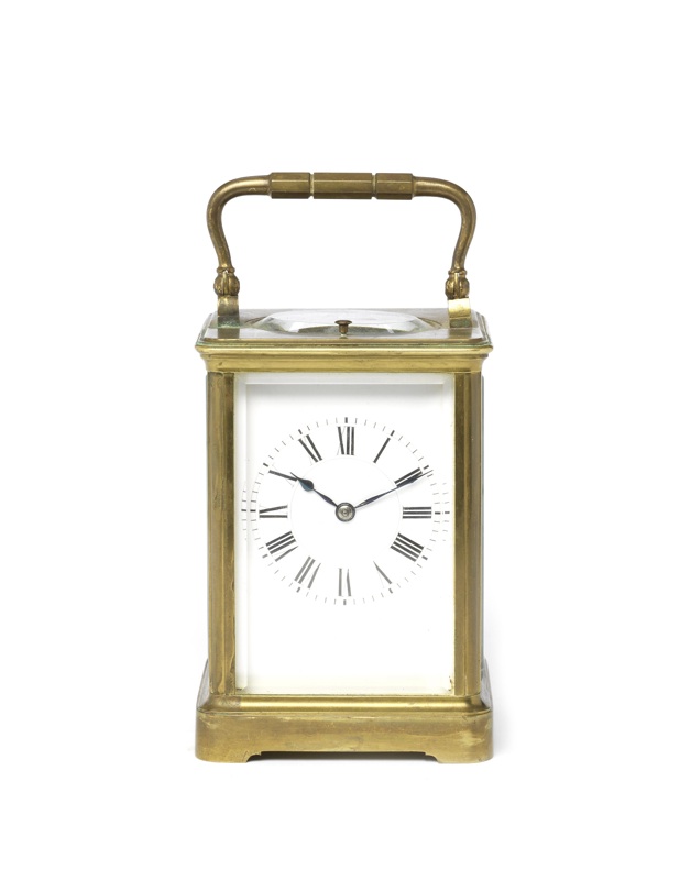 A late 19th century French repeating carriage clock