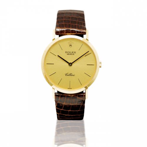 Rolex. A fine 18ct gold manual wind wristwatch