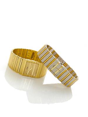 Piaget. A fine 18k gold bracelet watch with fitted box