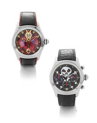 Corum. A fine stainless steel automatic centre seconds calendar wristwatch together with fitted presentation box and papers
