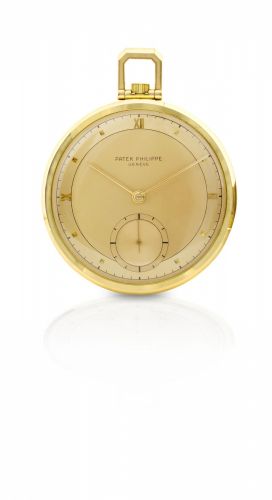 Patek Philippe. A fine 18ct rose gold manual wind open face pocket watch