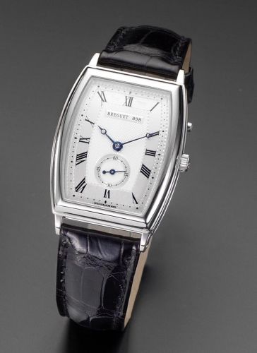 Breguet. A fine 18ct white gold wristwatch with fitted presentation box and papers