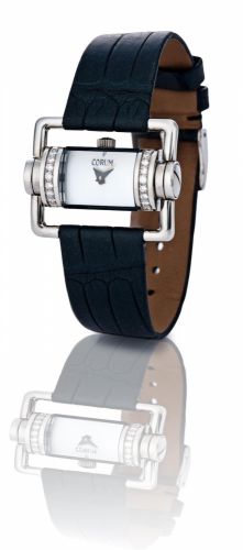 Corum. A fine stainless steel diamond ladies wristwatch