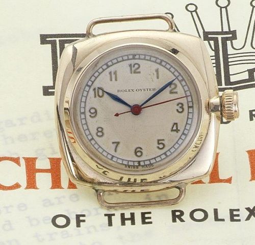 Rolex. A 9ct gold manual wind centre seconds wristwatch