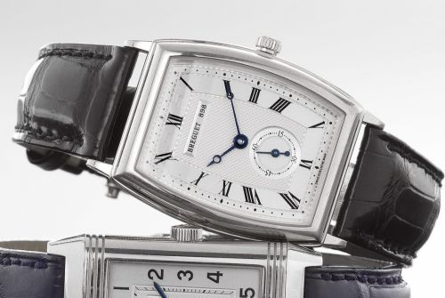 Breguet. A fine 18ct white gold wristwatch with fitted presentation box and papers