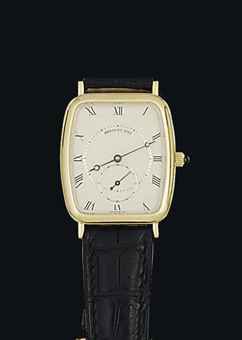 An 18ct gold wristwatch, by Breguet