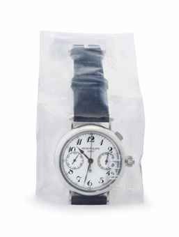 Patek Philippe. A Very Fine and Rare Platinum Split-Seconds Chronograph Wristwatch with Original Certificate and Box, Factory Sealed