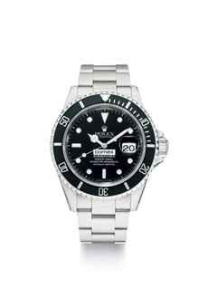 Rolex. A rare stainless steel automatic wristwatch with sweep centre seconds, date, bracelet, original Guarantee and box, made for COMEX