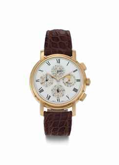 Chopard. A Limited Edition 18k Pink Gold Automatic Perpetual Calendar Chronograph Wristwatch with Moon Phases, Seasonal Indicator, and Week of the Year Indicator