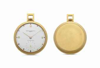 Patek Philippe. An 18k Gold Openface Keyless Lever Dress Watch