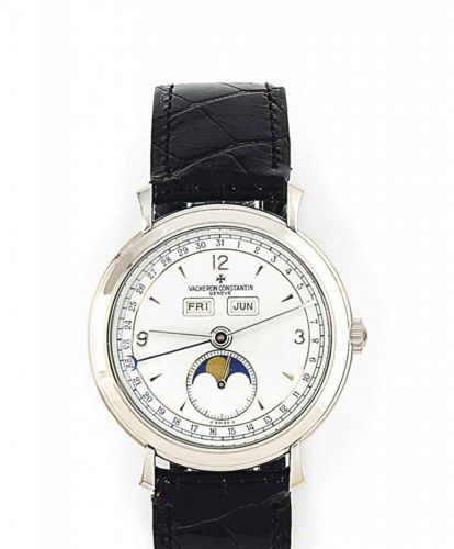 A platinum triple calendar automatic wristwatch, by Vacheron & Constantin, ref. 37150