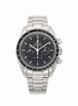 Omega. A Limited Edition Rare and Attractive Stainless Steel Chronograph Wristwatch with Bracelet and Box, Made to Commemorate the Apollo 11 Mission 30th Anniversary