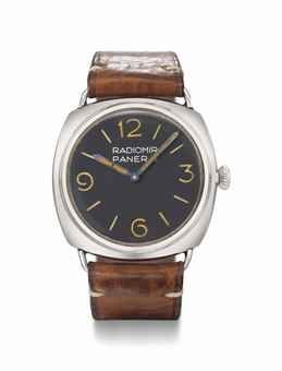 Rolex made for Officine Panerai. A very rare and large stainless steel cushion-shaped diver's wristwatch, made for the Italian Navy