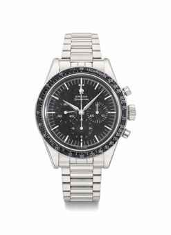 Omega. A fine and very rare stainless steel chronograph wristwatch with bracelet made for the Peruvian Air Force