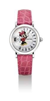 GERALD GENTA. A LADY'S STAINLESS STEEL JUMP HOUR WRISTWATCH WITH RETROGRADE MINUTES AND MOTHER-OF-PEARL DIAL