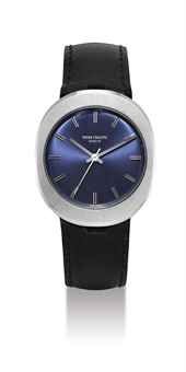 PATEK PHILIPPE. A STAINLESS STEEL CUSHION-SHAPED AUTOMATIC WRISTWATCH WITH SWEEP CENTRE SECONDS