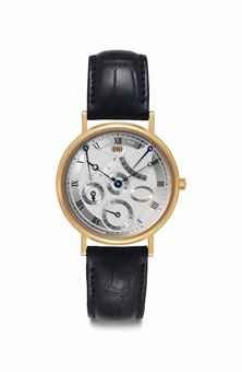 Breguet. A Fine 18k Pink Gold Automatic Perpetual Calendar Wristwatch with Power Reserve and Equation of Time