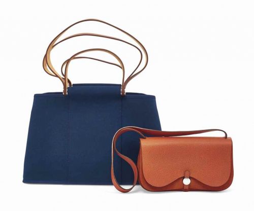 SAC COLORADO MM EN BUFFLE & TOILE ORANGE, GARNITURE EN MÉTAL ARGENTÉ PALLADIÉ