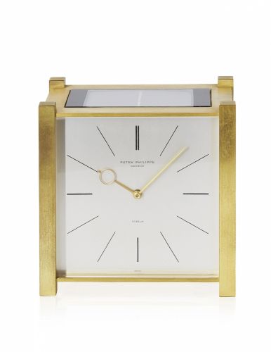 PATEK PHILIPPE, SOLAR-POWERED ELECTRO-MECHANICAL DESK CLOCK, REF. 902