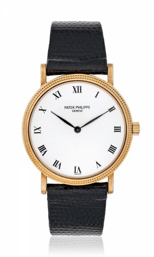 PATEK PHILIPPE, CALATRAVA "CLOU DE PARIS," REF. 3992